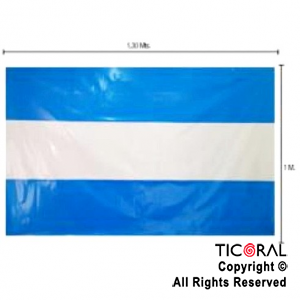 BANDERA ARGENTINA PAPEL METALIZADO 130CMX100CM (PACK X  10 unid)